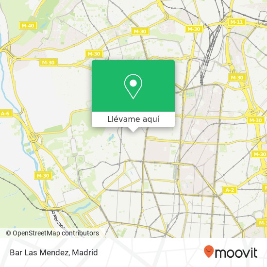 Mapa Bar Las Mendez