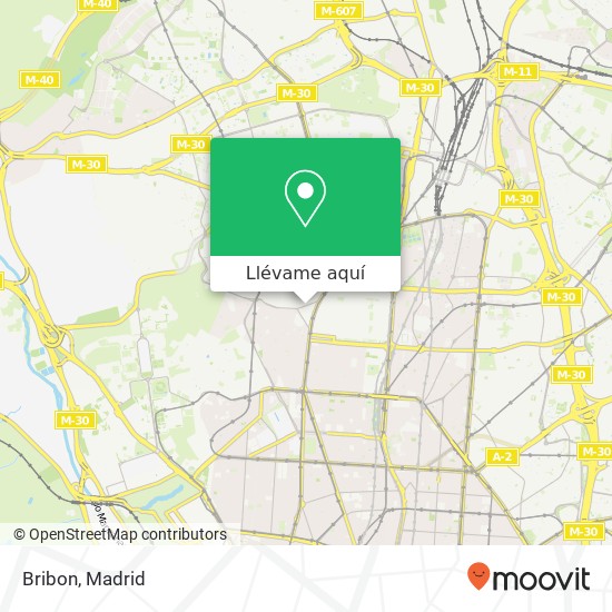 Mapa Bribon, Calle de Lope de Haro, 15 28039 Berruguete Madrid