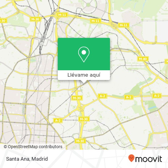 Mapa Santa Ana, Calle de Agastia, 126 28043 Colina Madrid
