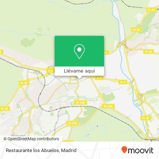 Mapa Restaurante los Abuelos, Calle de Arandilla 28023 Aravaca Madrid