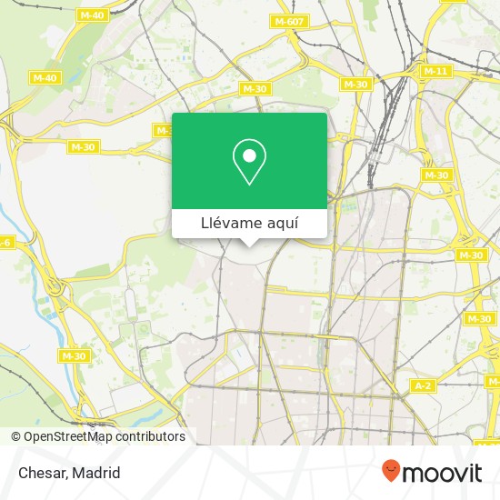 Mapa Chesar, Calle de Burgos, 8 28039 Berruguete Madrid