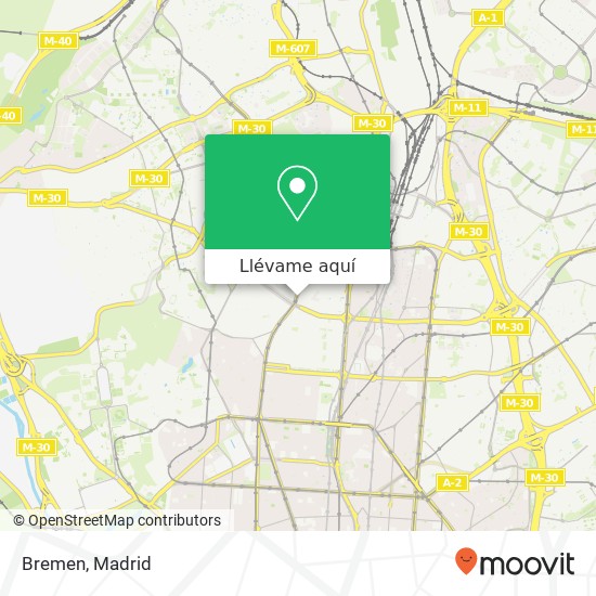 Mapa Bremen, Calle de Bravo Murillo 28020 Castillejos Madrid