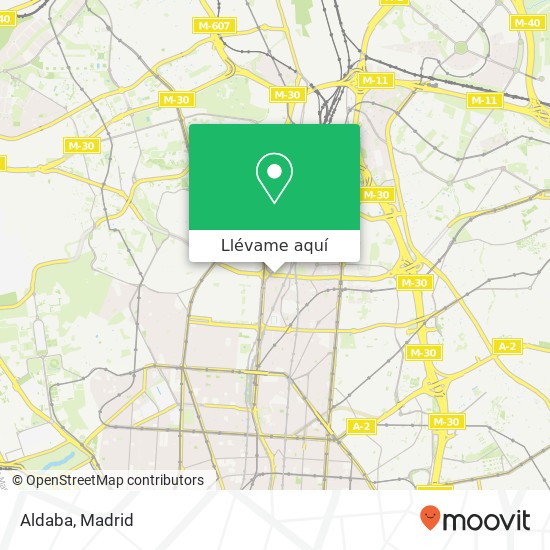 Mapa Aldaba, Avenida de Alberto Alcocer, 5 28036 Nueva España Madrid