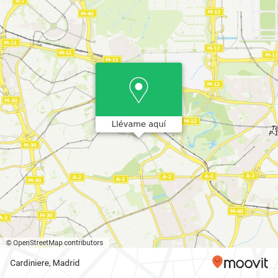 Mapa Cardiniere, Avenida de Machupichu, 35 28043 Piovera Madrid
