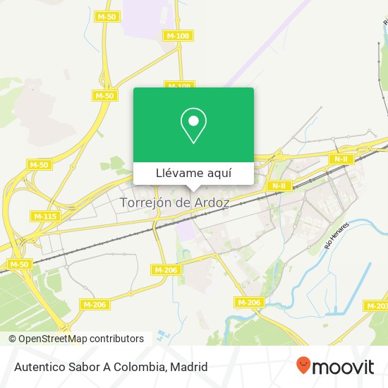 Mapa Autentico Sabor A Colombia, Calle de Londres 28850 Torrejón de Ardoz