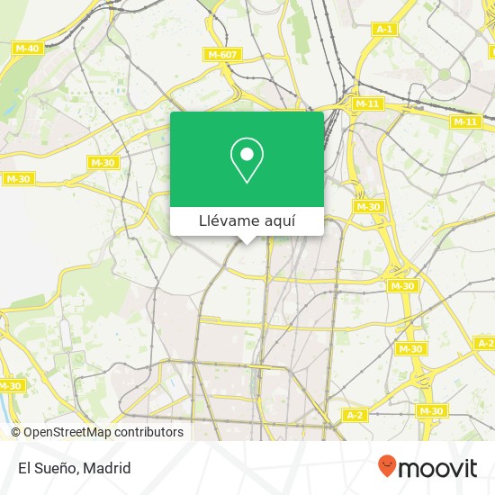 Mapa El Sueño, Calle de la Infanta Mercedes, 103 28020 Castillejos Madrid