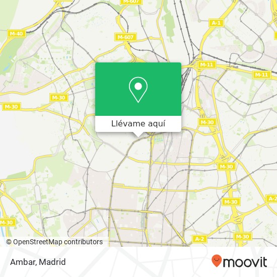 Mapa Ambar, Calle del Viña Virgen, 1 28029 Madrid