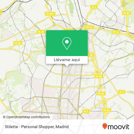 Mapa Stilette - Personal Shopper, Calle de Félix Boix 28036 Nueva España Madrid