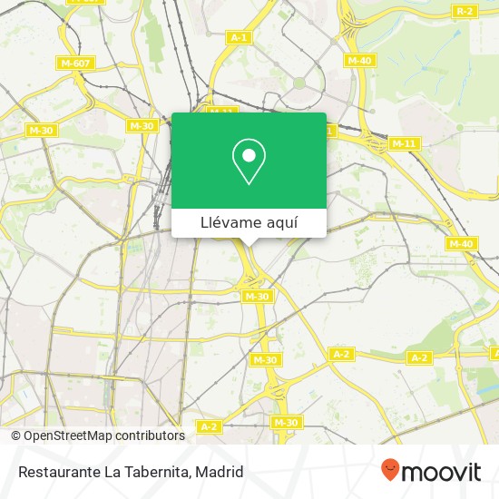 Mapa Restaurante La Tabernita, Calle de Arturo Soria, 243 28033 Atalaya Madrid