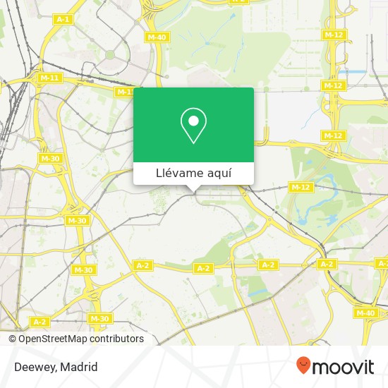 Mapa Deewey, Calle de Silvano 28043 Canillas Madrid