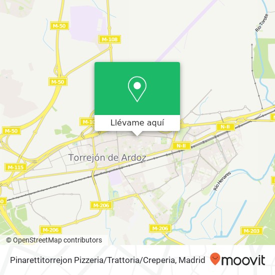 Mapa Pinarettitorrejon Pizzeria / Trattoria / Creperia, Urbanización Coivisa, 24 28850 Torrejón de Ardoz