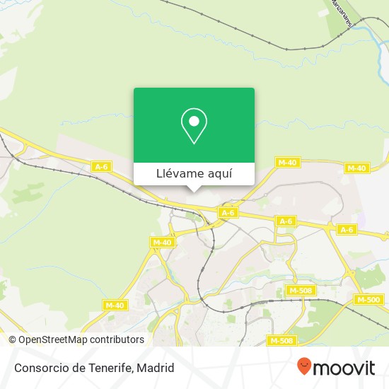 Mapa Consorcio de Tenerife, Calle de Somera, 5 28013 El Plantío Madrid