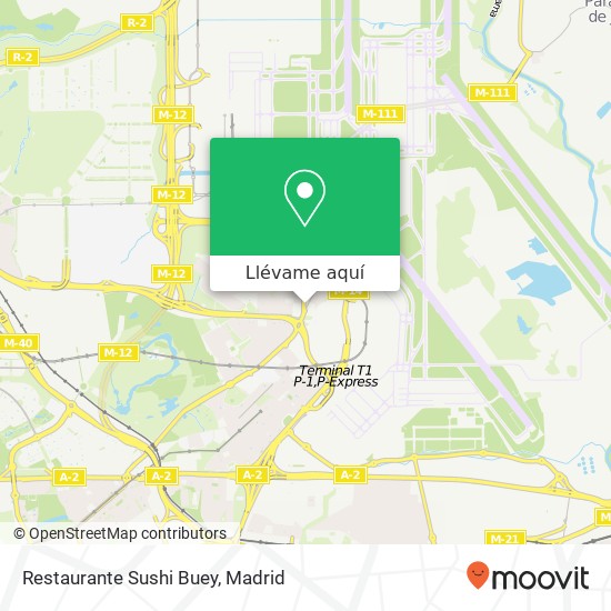 Mapa Restaurante Sushi Buey, Avenida de Logroño, 112 28042 Casco Histórico de Barajas Madrid