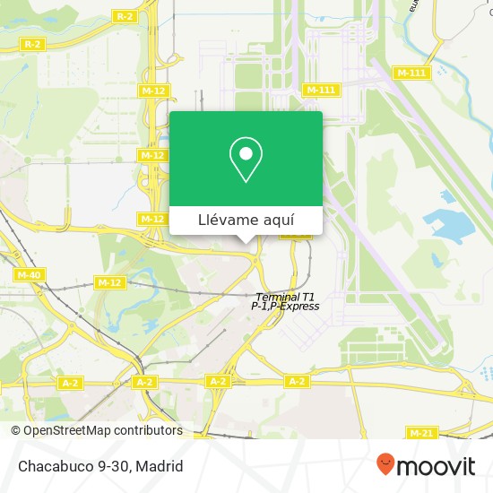 Mapa Chacabuco 9-30, Paseo Zurrón, 53 28042 Timón Madrid