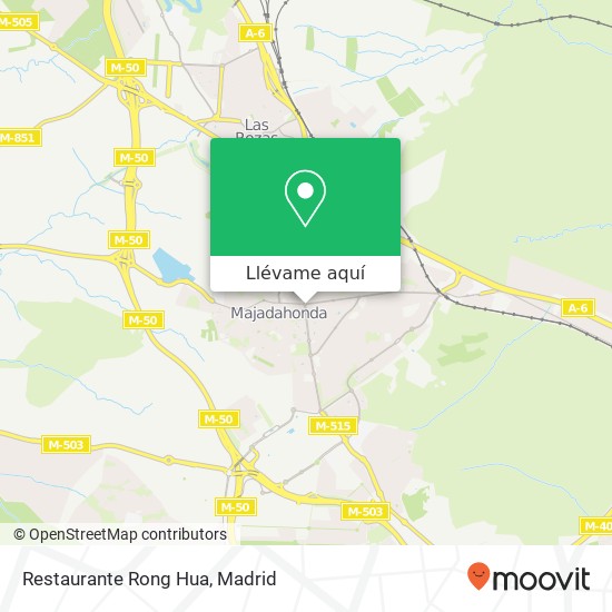 Mapa Restaurante Rong Hua, Avenida de España 28220 Majadahonda