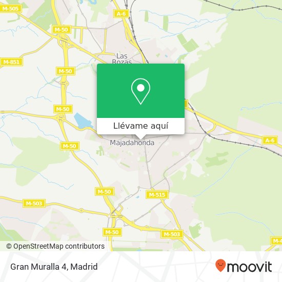 Mapa Gran Muralla 4, Calle Benavente, 4 28220 Majadahonda