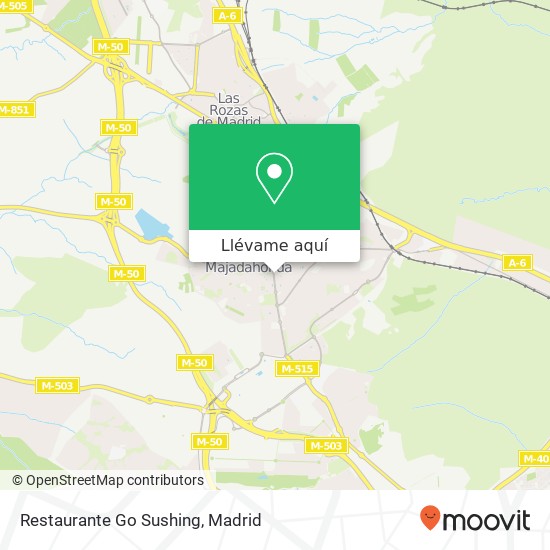 Mapa Restaurante Go Sushing, Avenida de España, 31 28220 Majadahonda