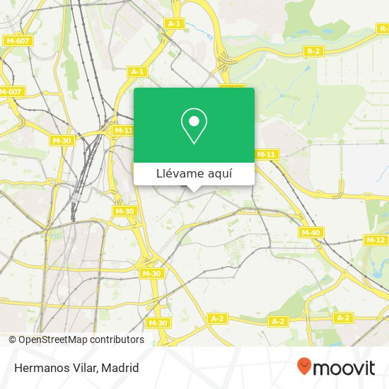 Mapa Hermanos Vilar, Calle de Totana, 8 28033 Pinar del Rey Madrid