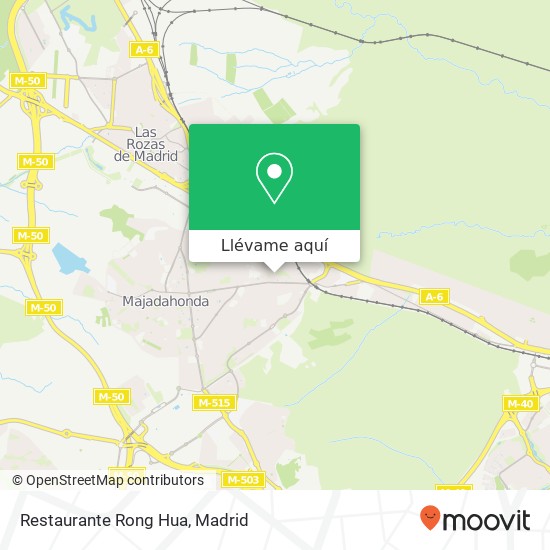 Mapa Restaurante Rong Hua, Travesía Navaluenga, 1 28221 Majadahonda