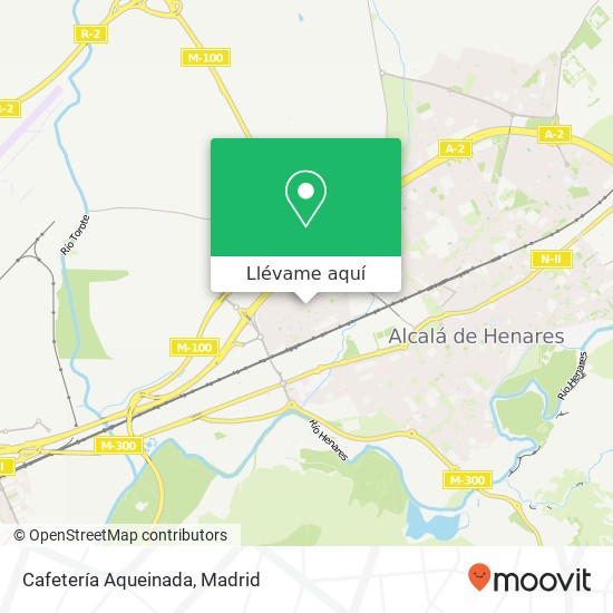Mapa Cafetería Aqueinada, Calle Jorge Juan, 8 28806 Junta Municipal 3 Alcalá de Henares
