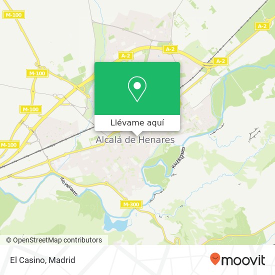 Mapa El Casino, Plaza de Cervantes, 9 28801 Junta Municipal 1 Alcalá de Henares