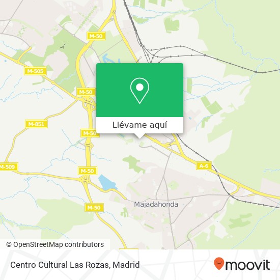 Mapa Centro Cultural Las Rozas