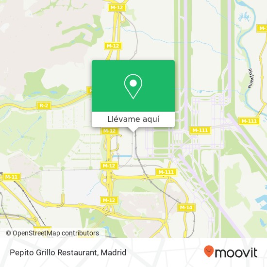 Mapa Pepito Grillo Restaurant, 28055 Timón Madrid