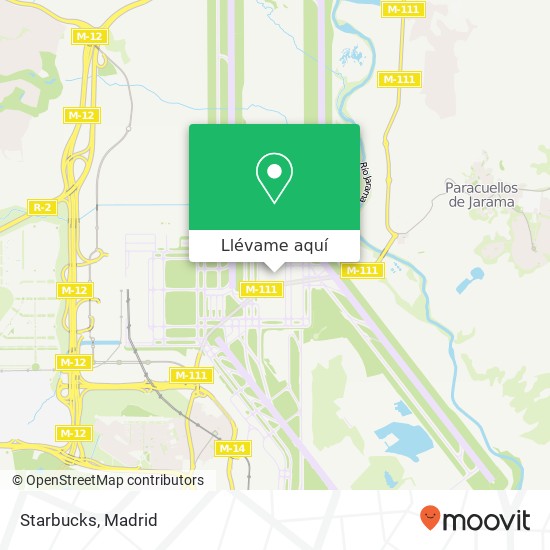 Mapa Starbucks, Avenida de Logroño 28042 Aeropuerto Madrid