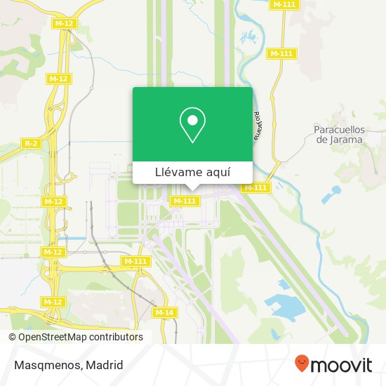 Mapa Masqmenos, Avenida de Logroño 28042 Aeropuerto Madrid