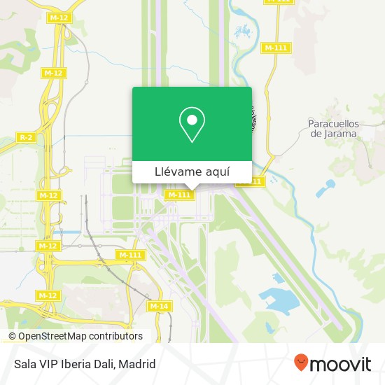 Mapa Sala VIP Iberia Dali, Avenida de Logroño 28042 Aeropuerto Madrid