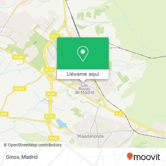 Mapa Ginos, 28231 Las Rozas de Madrid