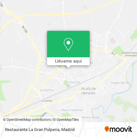 Mapa Restaurante La Gran Pulperia