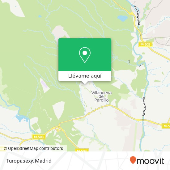 Mapa Turopasexy, Calle Sierra Guadalupe 28229 Villanueva del Pardillo