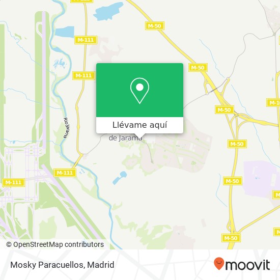 Mapa Mosky Paracuellos, Paseo Radar, 18 28860 Paracuellos de Jarama