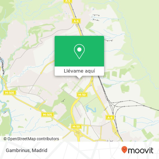 Mapa Gambrinus, Calle Camilo José Cela 28232 Monte Rozas Las Rozas de Madrid