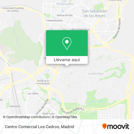 Mapa Centro Comercial Los Cedros