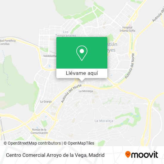 Mapa Centro Comercial Arroyo de la Vega