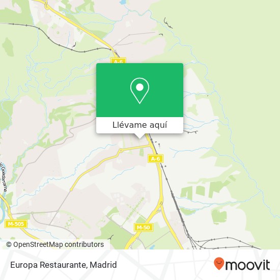 Mapa Europa Restaurante, Calle Playa de Liencres, 2 28290 Monte Rozas Las Rozas de Madrid