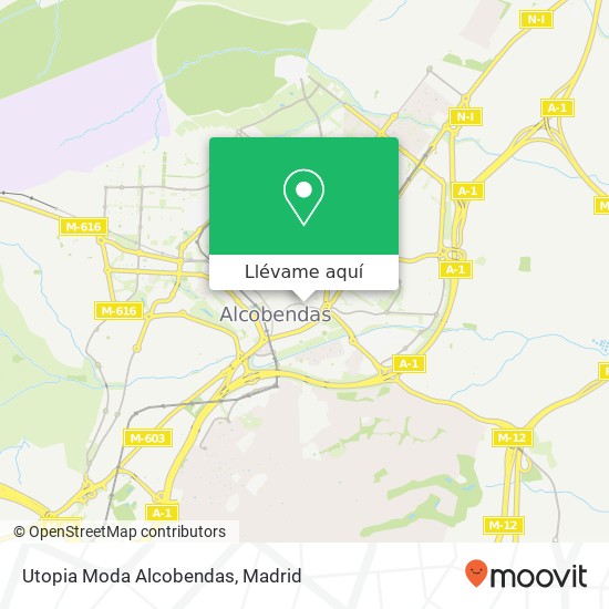 Mapa Utopia Moda Alcobendas, Calle Mariano Sebastián Izuel, 3 28100 Alcobendas