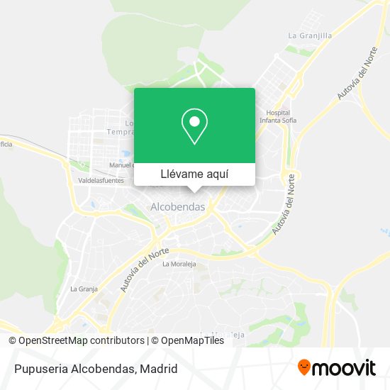 Mapa Pupuseria Alcobendas