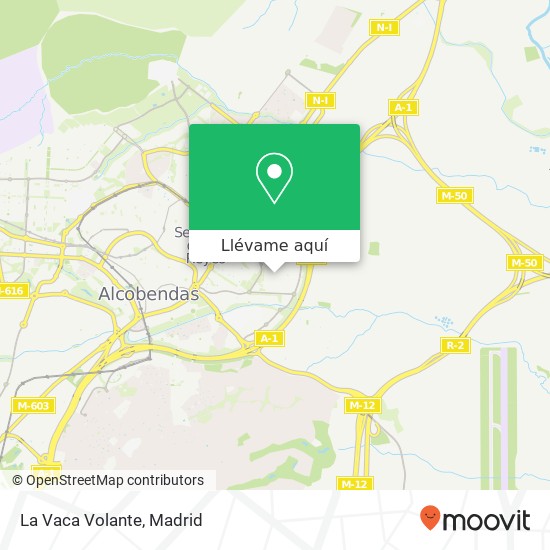 Mapa La Vaca Volante, Plaza del Comercio 28703 San Sebastián de los Reyes