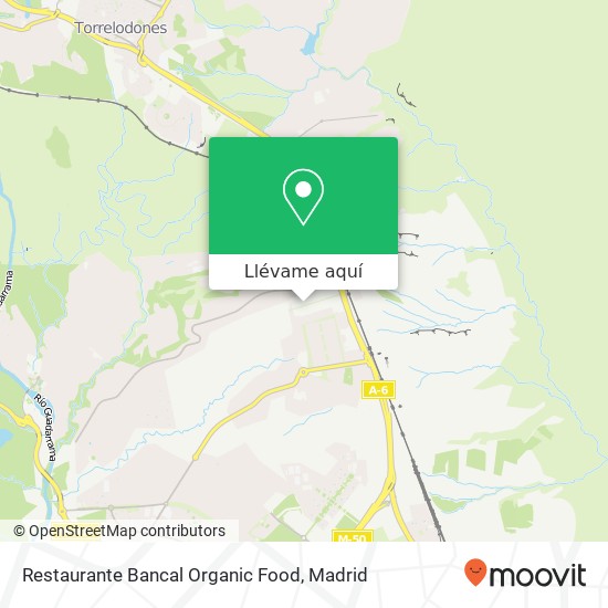 Mapa Restaurante Bancal Organic Food, Calle Chile, 10 28290 Monte Rozas Las Rozas de Madrid