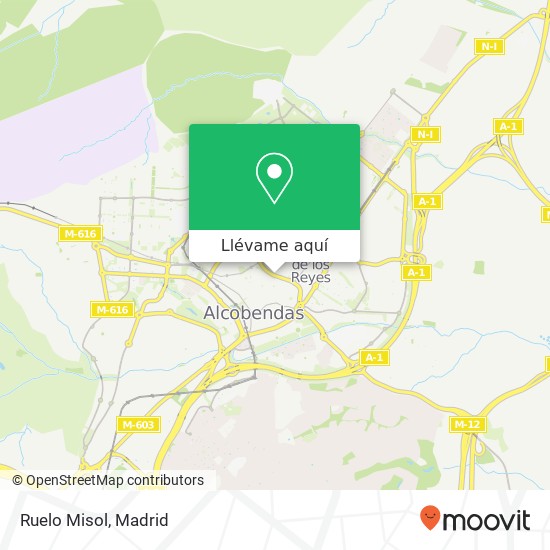 Mapa Ruelo Misol, Avenida de España, 36 28701 San Sebastián de los Reyes