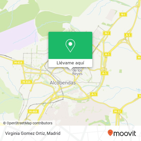 Mapa Virginia Gomez Ortiz, Avenida de Colmenar Viejo, 19 28701 San Sebastián de los Reyes