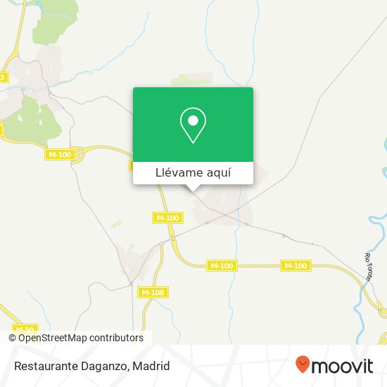 Mapa Restaurante Daganzo, Avenida Cobeña 28814 Daganzo de Arriba