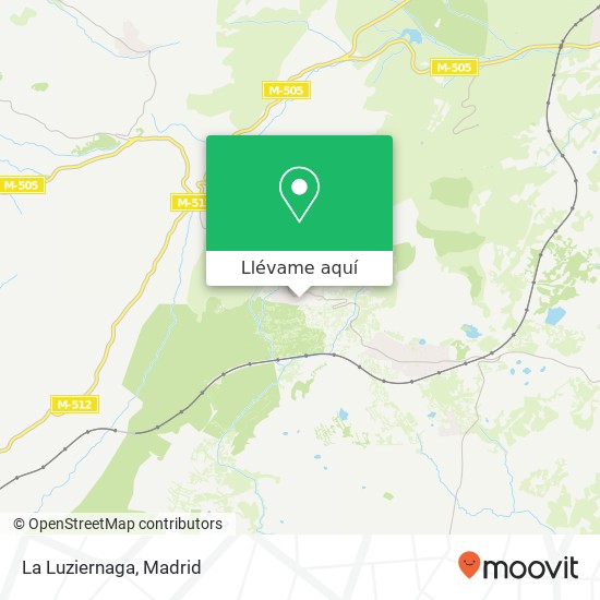 Mapa La Luziernaga, Calle Venero, 6 28293 Zarzalejo