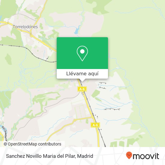 Mapa Sanchez Novillo Maria del Pilar, Calle Martín Iriarte, 3 28290 Las Matas Las Rozas de Madrid