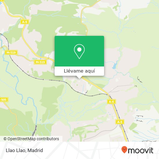 Mapa Llao Llao, Calle Herrén de Madrid 28250 Torrelodones