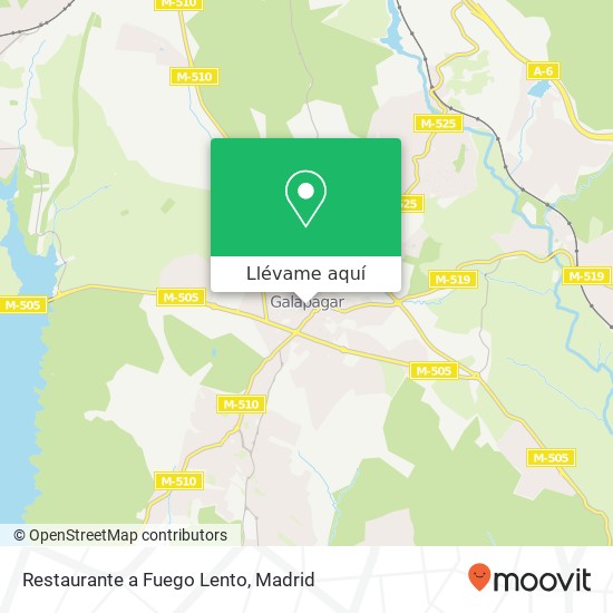 Mapa Restaurante a Fuego Lento, Plaza Alfonso X, 3 28260 Galapagar