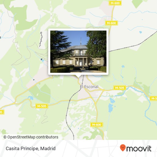 Mapa Casita Principe, Avenida Reyes Católicos 28280 El Escorial